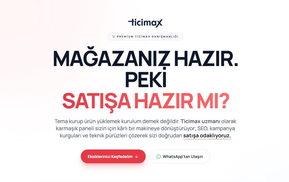 Freelance Dijital Pazarlama, SEO & Web Tasarım | Gökhan Vatancı | SEO Uzmanı - Gökhan Vatancı ticimax uzmani