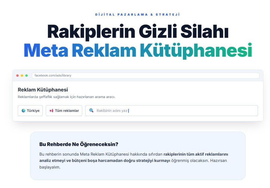 Freelance Dijital Pazarlama, SEO & Web Tasarım | Gökhan Vatancı | SEO Uzmanı - Gökhan Vatancı Meta Reklam Kutuphanesi Nedir Nasil Kullanilir